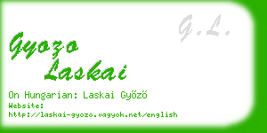 gyozo laskai business card