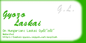 gyozo laskai business card